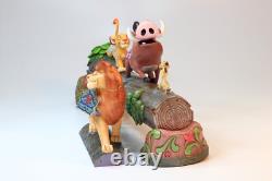 Figurine Simba Timon Pumbaa de Disney Traditions Jim Shore dans sa boîte