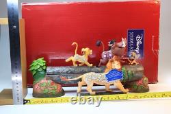 Figurine Simba Timon Pumbaa de Disney Traditions Jim Shore dans sa boîte