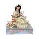 Figurine Assise Mulan White Woodland De Disney Traditions Par Jim Shore, 5,5 Pouces