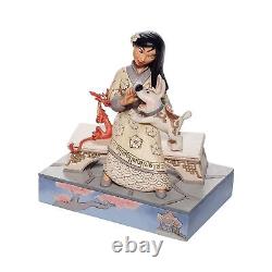 Figurine assise Mulan White Woodland de Disney Traditions par Jim Shore, 5,5 pouces
