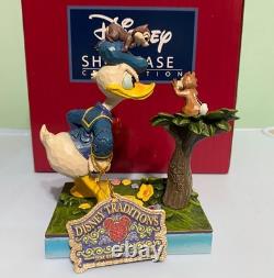 Figurine-cadeau Disney Traditions Jim Shore Chip et Dale avec Donald Duck Enesco