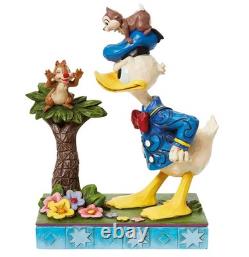Figurine-cadeau Disney Traditions Jim Shore Chip et Dale avec Donald Duck Enesco