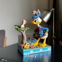 Figurine-cadeau Disney Traditions Jim Shore Chip et Dale avec Donald Duck Enesco