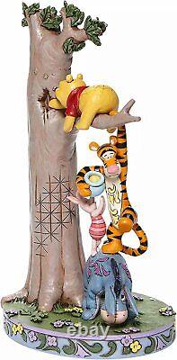 Figurine d'arbre empilé Jim Shore Disney Traditions Winnie l'Ourson et ses amis, 8.75 H