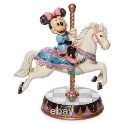 Figurine de Carrousel Minnie Prince Charmant Jim Shore pour le 50ème Anniversaire de Disney Nouvelle