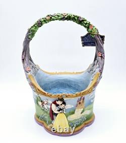 Figurine de Panier de Pâques Jim Shore Disney Blanche-Neige : Le Conte Qui a Tout Commencé