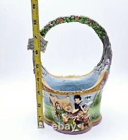 Figurine de Panier de Pâques Jim Shore Disney Blanche-Neige : Le Conte Qui a Tout Commencé
