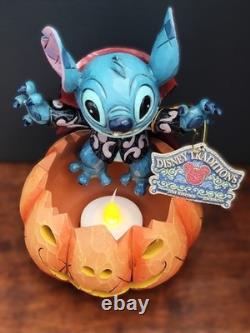 Figurine de bougie sans flamme Halloween Joyeux de Stitch de Disney Traditions Jim Shore