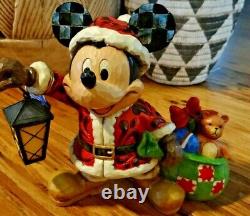 Figurine de collection Jim Shore Esprit de Noël Mickey Mouse avec lanterne Enesco