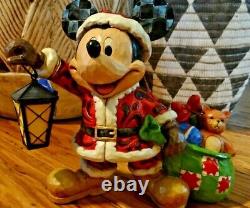 Figurine de collection Jim Shore Esprit de Noël Mickey Mouse avec lanterne Enesco