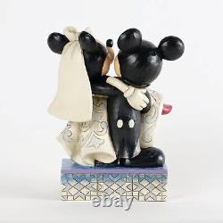 Figurine de gâteau de mariage Disney Traditions Jim Shore Mickey Minnie Mouse Enesco