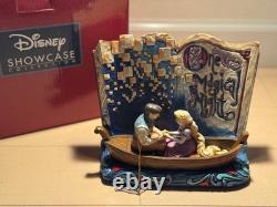 Figurine de livre d'histoires Raiponce en style sculpture sur bois Enesco Disney Traditions Rare
