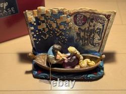 Figurine de livre d'histoires Raiponce en style sculpture sur bois Enesco Disney Traditions Rare