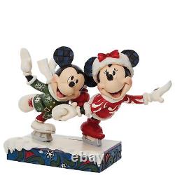 Figurine de patinage sur glace Minnie et Mickey Mouse - Enesco Jim Shore Disney Traditions