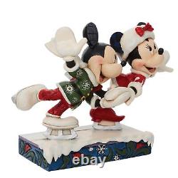 Figurine de patinage sur glace Minnie et Mickey Mouse - Enesco Jim Shore Disney Traditions