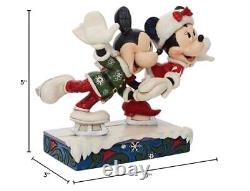 Figurine de patinage sur glace Minnie et Mickey Mouse - Enesco Jim Shore Disney Traditions