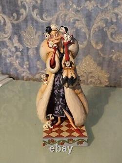 Figurine décorative Cruella Fur Lined Diva de la collection Walt Disney Traditions par Enesco