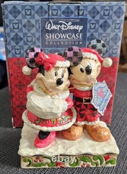 Figurine duo de Noël Mickey et Minnie Disney Traditions de Jim Shore Enesco avec boîte