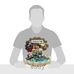 Figurine en résine Disney Traditions par Jim Shore, Scène de coquillage de la Petite Sirène, 8,07 po