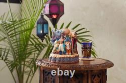 Figurine en résine 'Disney Traditions' par Jim Shore, personnages d'Aladdin sculptés de cœur, 7 pouces