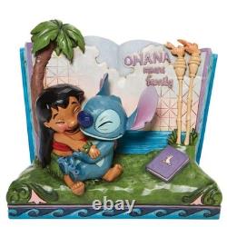 Figurine en résine livre d'histoires Lilo & Stitch de Jim Shore Disney Traditions 14 cm Neuf