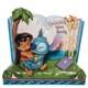Figurine En R&eacute;sine Livre D'histoires Lilo & Stitch De Jim Shore Disney Traditions 14 Cm Neuf