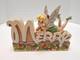 Figurine Plaque Merry Word Tinker Bell De No&euml;l Jim Shore Disney Traditions