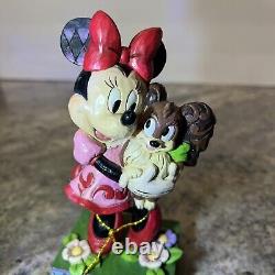 Figurine rare Jim Shore Disney Minnie Mouse & Fifi Puppy Dog Furrever Friends
