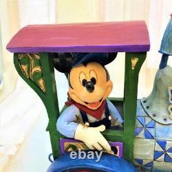 Figurine rare de Mickey Mouse à bord du train Jim Shore Enesco Disney Traditions
