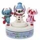 Figurine Rotative D'ange Jim Shore Disney Traditions Stitch Avec Bonhomme De Neige Nouveau
