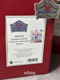 Figurines Jim Shore Disney Traditions 3 Petits Cochons 6005974 & Grand Méchant Loup