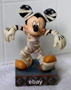 Hapy Haping Mickey Mouse Nouveau Jim Shore Disney Mummy Figurine 4023553 Rare