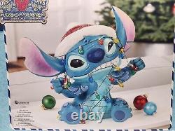 JIM SHORE Traditions Disney Lilo & STITCH Enesco Statue de Noël avec 16 lumières