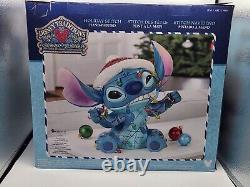 JIM SHORE Traditions Disney Lilo & STITCH Enesco Statue de Noël avec 16 lumières