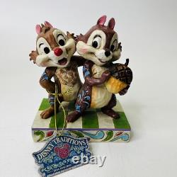 Jim Shore #4031475 Nutty Buddies Disney Showcase Tic et Tac tamias Enesco
