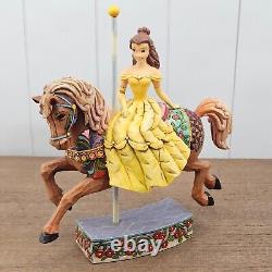Jim Shore Belle Princesse Disney de la Connaissance Cheval de Carrousel Beauté et la Bête