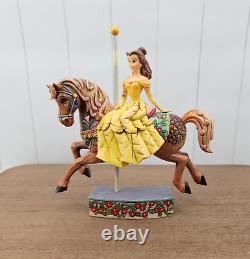 Jim Shore Belle Princesse Disney de la Connaissance Cheval de Carrousel Beauté et la Bête