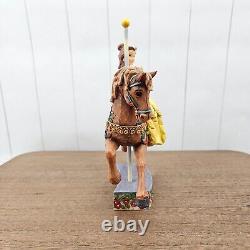 Jim Shore Belle Princesse Disney de la Connaissance Cheval de Carrousel Beauté et la Bête