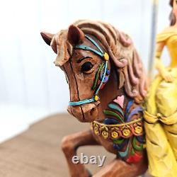 Jim Shore Belle Princesse Disney de la Connaissance Cheval de Carrousel Beauté et la Bête