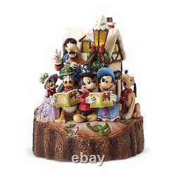 Jim Shore CHANTANT SCULPTÉ PAR CŒUR-HARMONIE DE VACANCES Figurine Disney 4046025 NOUVEAU