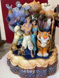 Jim Shore Disney ALADDIN CARVÉ PAR LE CŒUR 6008999 Jasmine Génie Lieu Merveilleux