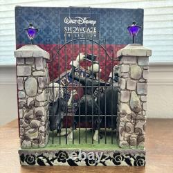 Jim Shore Disney La Mansion Hantée Attention aux Fantômes Auto-stoppeurs Lumières Fonctionnantes