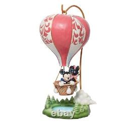 Jim Shore Disney Love Prend Vol Mickey & Minnie Heart-air Ballon 6011916