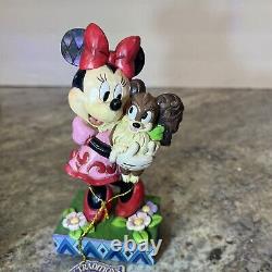 Jim Shore Disney Minnie Mouse & Fifi Puppy Dog Figurine Figurine Amis pour toujours Rare