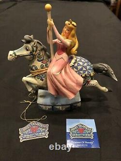 Jim Shore Disney Princesse De Beauté Aurora Carrousel Horse 4011743 Withbox