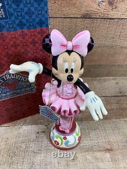 Jim Shore Disney Tradition Minnie Mouse Nutcracker Figurine Showcase Tutu Danse