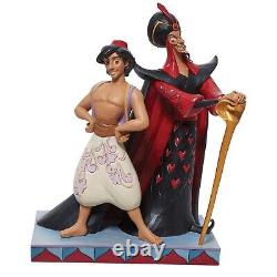 Jim Shore Disney Traditions Aladdin et Jafar, astucieux et cruels, le bien contre le mal (6011927)