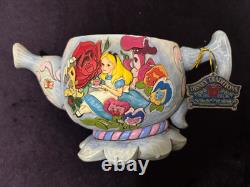 Jim Shore Disney Traditions Alice Théière Jardinière 4016539 NIB