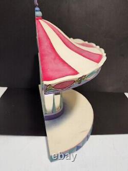 Jim Shore Disney Traditions BASE D'AFFICHAGE DU CARROUSEL DES PRINCESSES Enesco Sans Boîte