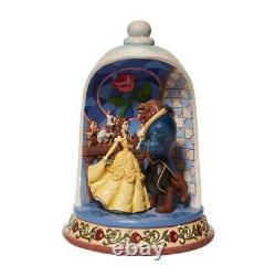 Jim Shore Disney Traditions Beauté Et La Bête Rose Dôme Figurine 6008995